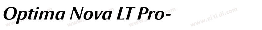Optima Nova LT Pro字体转换